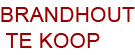 Brandhout te koop